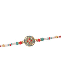 Voylla Vibrant Floral Designer Thread Rakhi