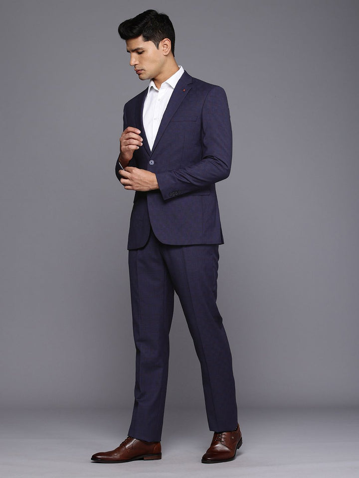 Raymond Contemporary Fit diperiksa Lapel bertenaga Single-Breasted 2 Piece Formal
