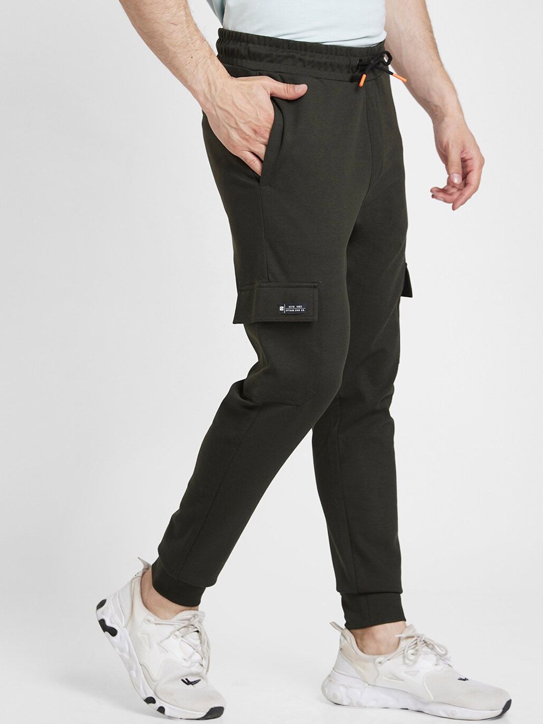 SPYKAR Men Mid-Rise Cotton Joggers