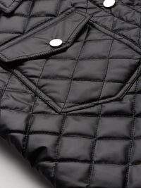 DressBerry Faux Leather Quilted Jacket