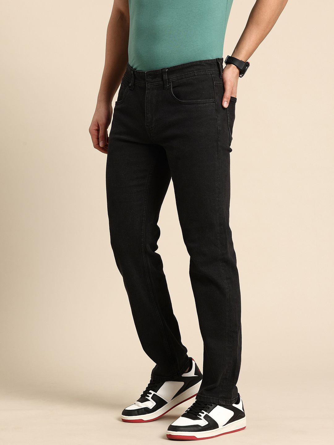 Being Human Men Straight Fit Stretchable Jeans