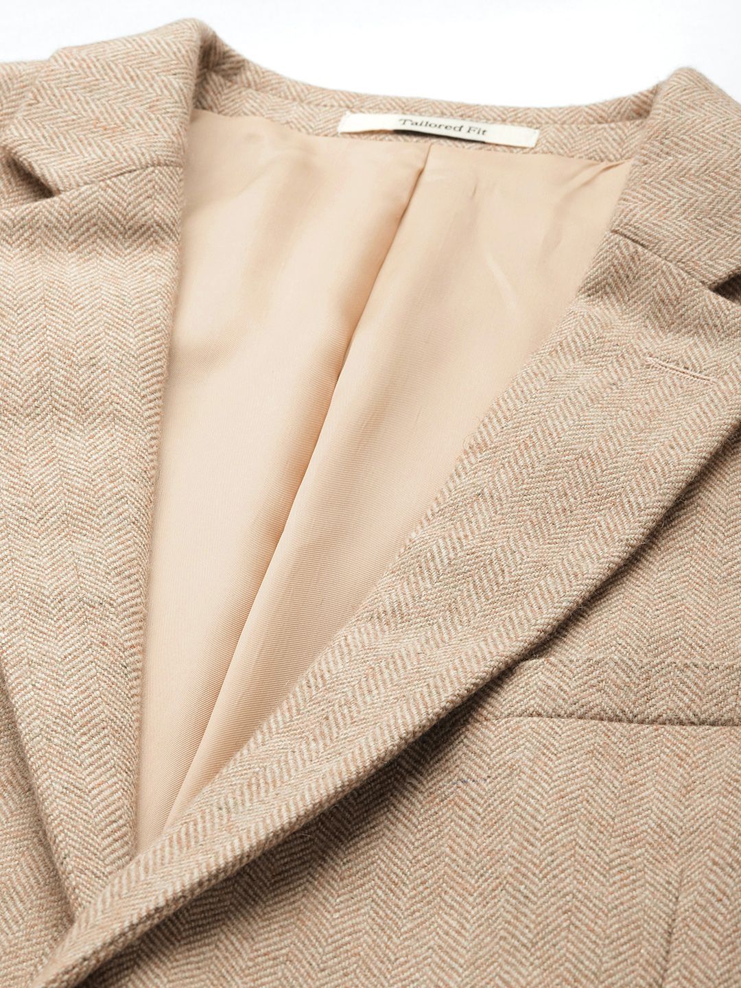 Mr Bowerbird Self Designed Single-Breasted Tailored Fit Casual Blazer