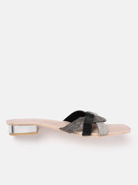 Lino Perros Women Embellished Party Open Toe Flats