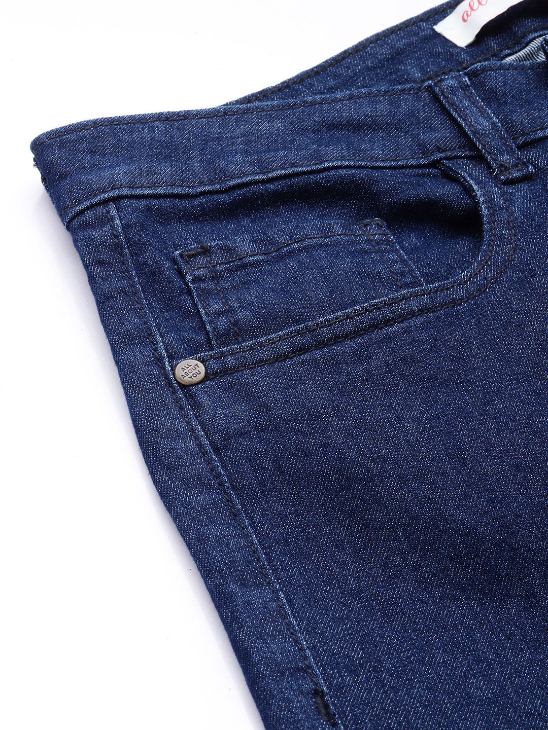 all about you Women Slim Bootcut High-Rise Stretchable Jeans