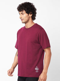 SPYKAR Graphic Printed Relaxed Fit Drop-Shoulder Sleeves Casual T-shirt