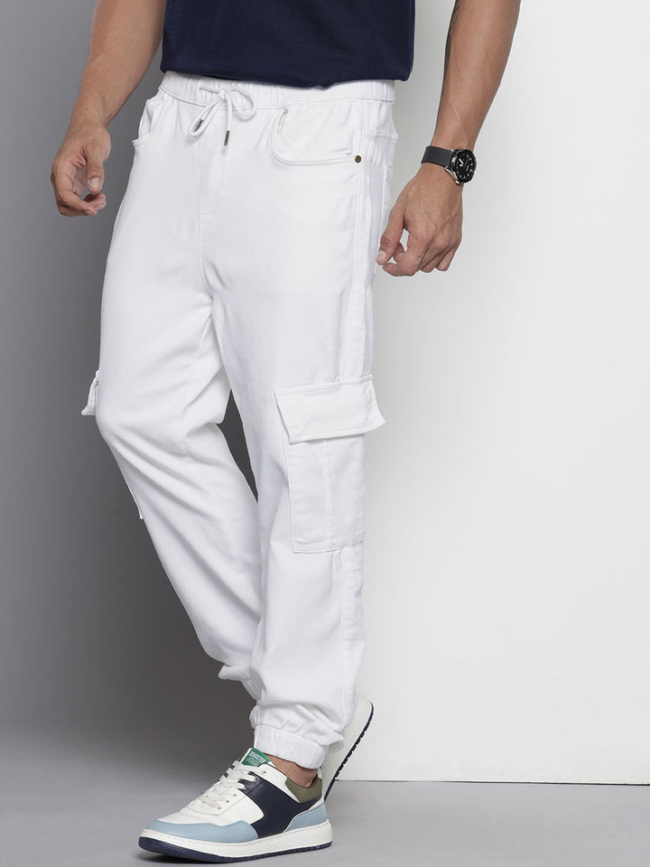 The Indian Garage Co Men Stretchable Cargo Jeans