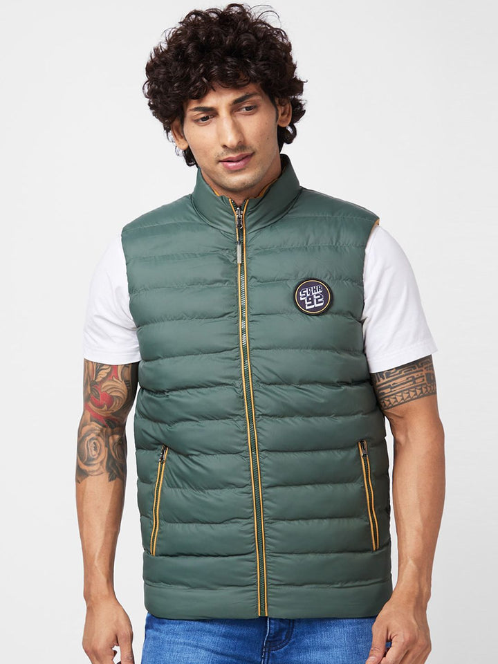 SPYKAR Mock Collar Puffer Jacket
