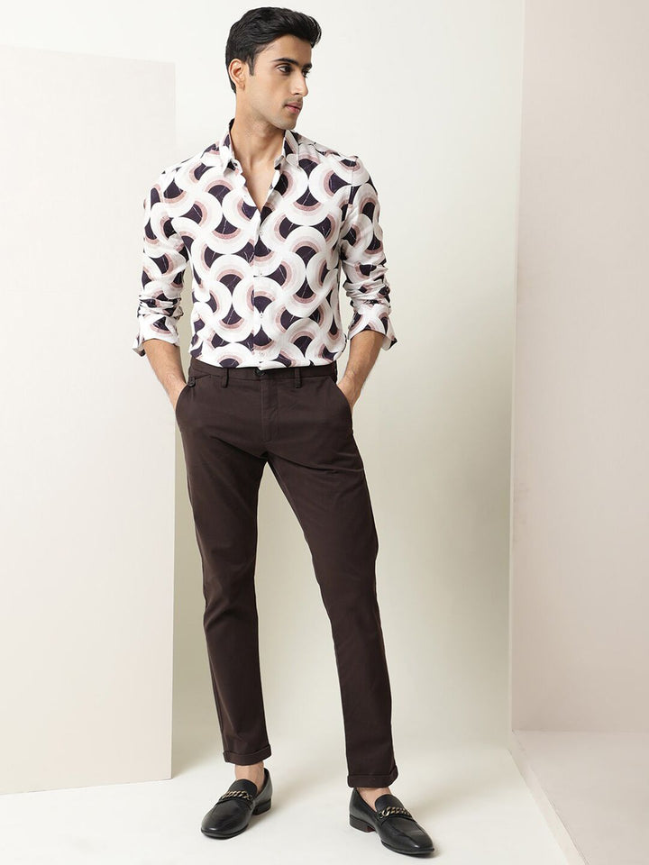 RARE RABBIT Men Febug Slim Fit Printed Shirt