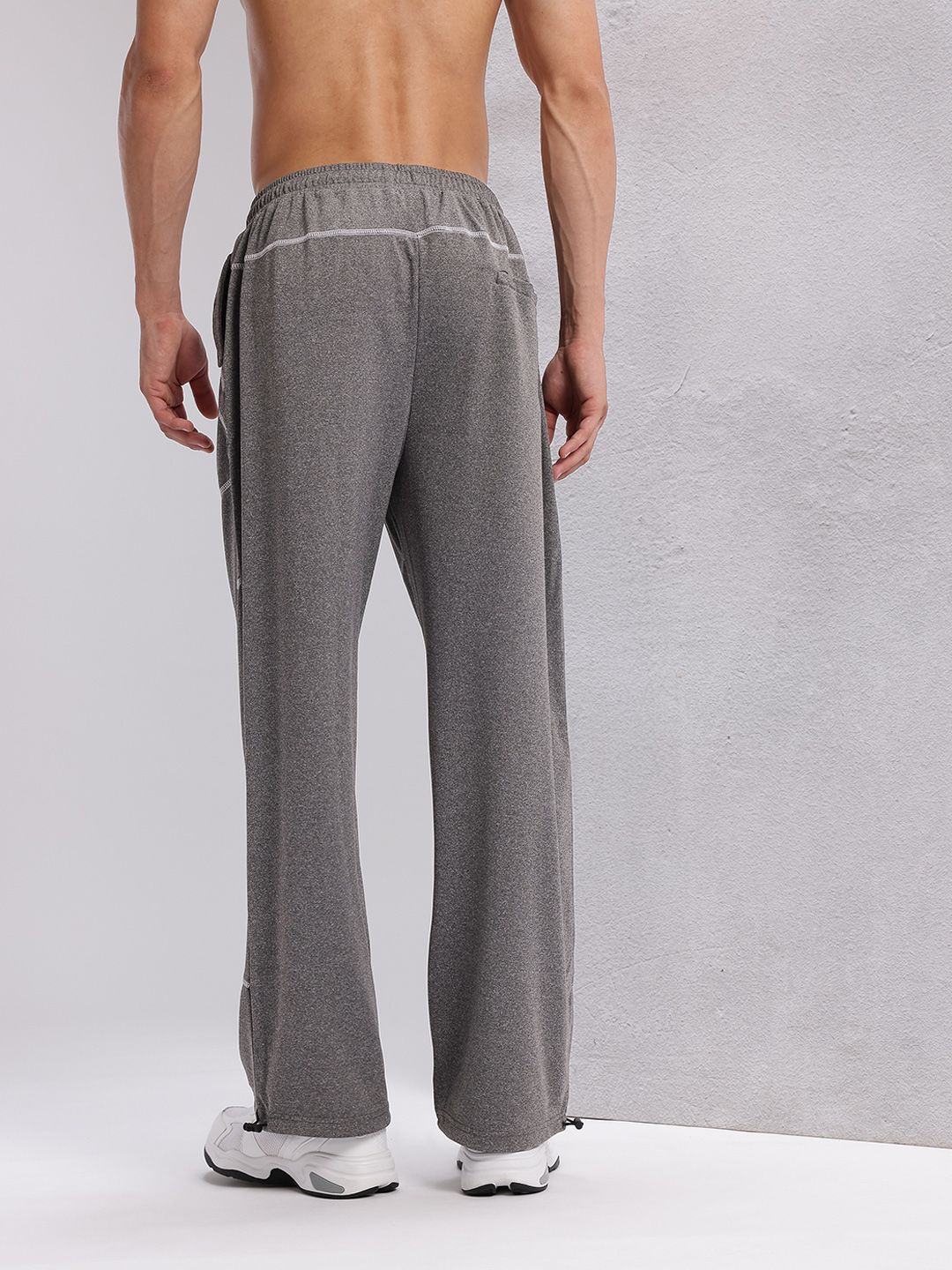 HRX by Hrithik Roshan Men Contrast Stitch Rapid-Dry Toggle Hem Training Track Pants