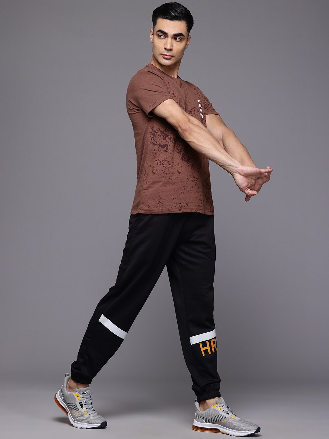 HRX by Hrithik Roshan Typography Printed Rapid-Dry Training  T-shirt