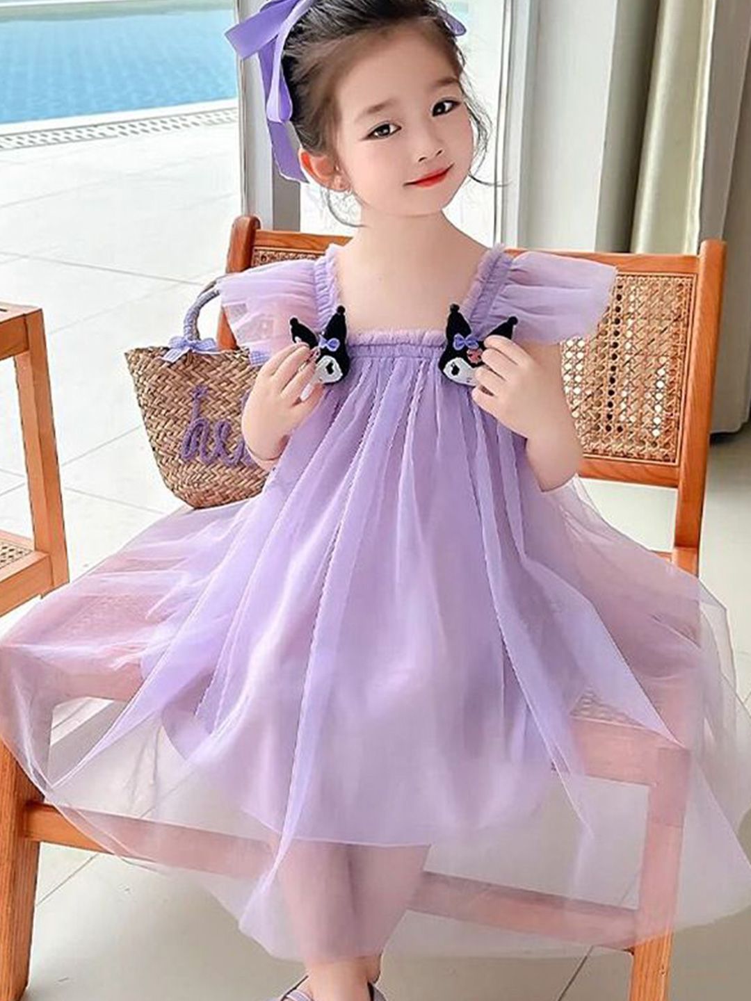YK Girls Cotton A-Line Dress