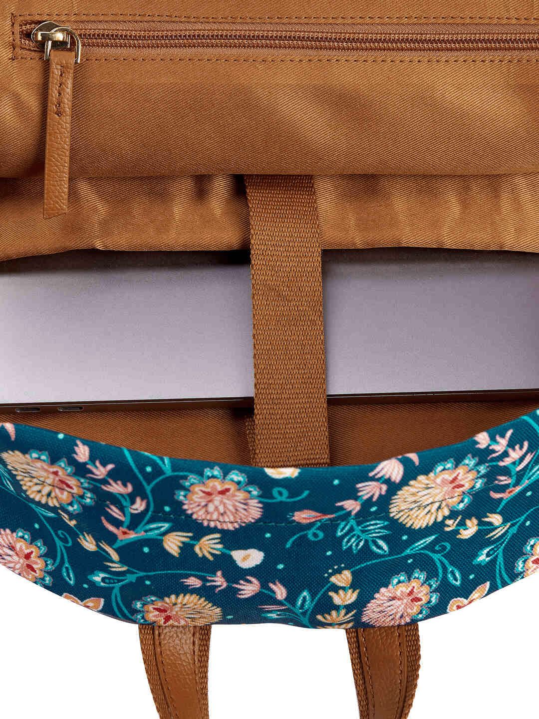 TEAL BY CHUMBAK Women Printed Light Weight Medium Back Pack