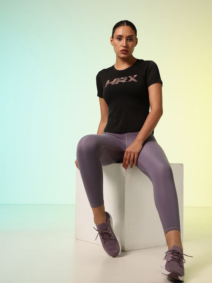 HRX by Hrithik Roshan Rapid Dry Active Goddess Logo Printed Training T-shirt