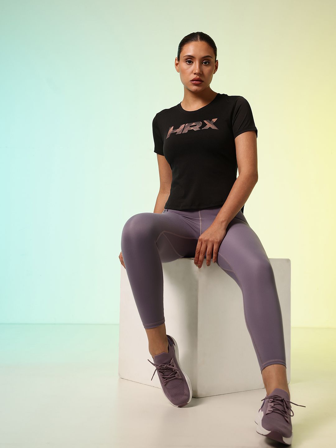 HRX by Hrithik Roshan Rapid Dry Active Goddess Logo Printed Training T-shirt