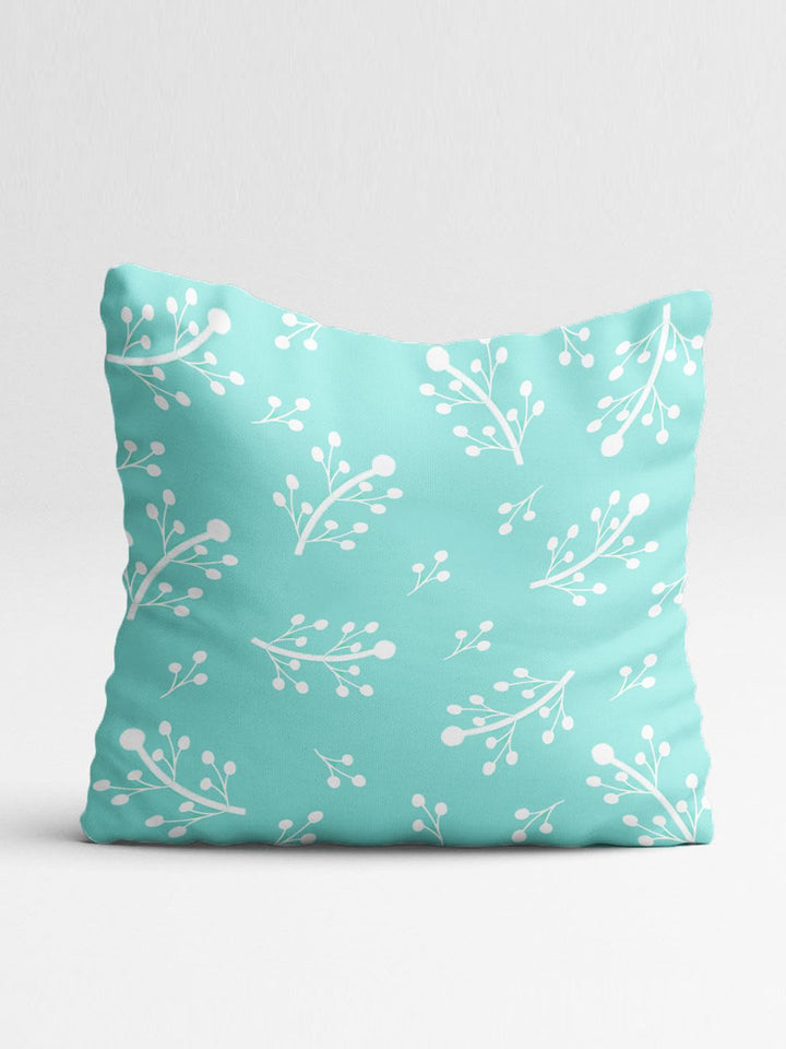 STITCHNEST Blue & White Set of 5 Geometric Square Cushion Covers
