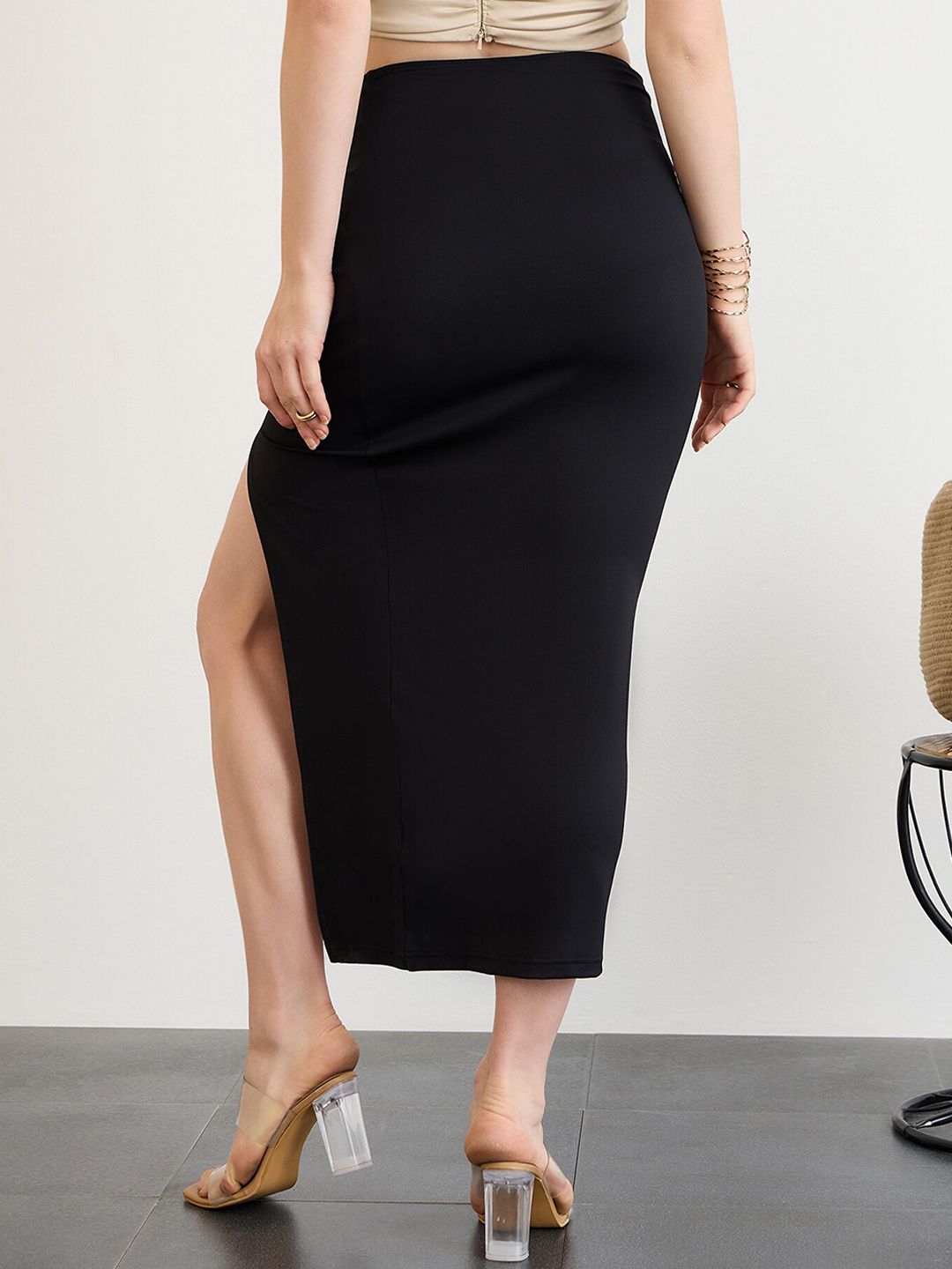Berrylush High Rise Pencil Midi Skirts