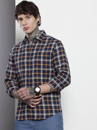 The Indian Garage Co Slim Fit Checked Casual Shirt