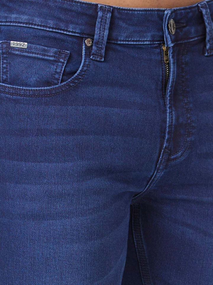 SPYKAR Men Blue Skinny Fit Low-Rise Light Fade Clean Look Stretchable Jeans