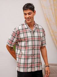 The Indian Garage Co Men Relaxed Fit Checked Resortwear Shirt