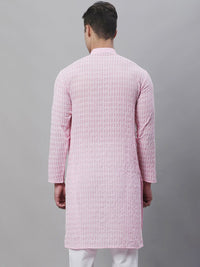 SOJANYA Kolar Mandarin Sulam Kurta Kapas Tulen