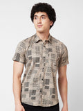 SPYKAR Abstract Opaque Printed Cotton Casual Shirt