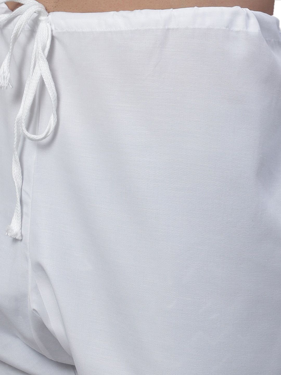 SOJANYA Kurta Kapas Tulen Bersulam Labuci Biasa dengan Churidar