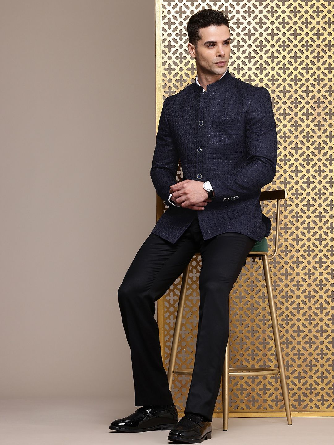 House of Pataudi Embellished Jashn Party Bandhgala Blazers