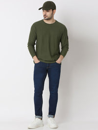 SPYKAR Men Solid Round Neck Cotton T-shirt