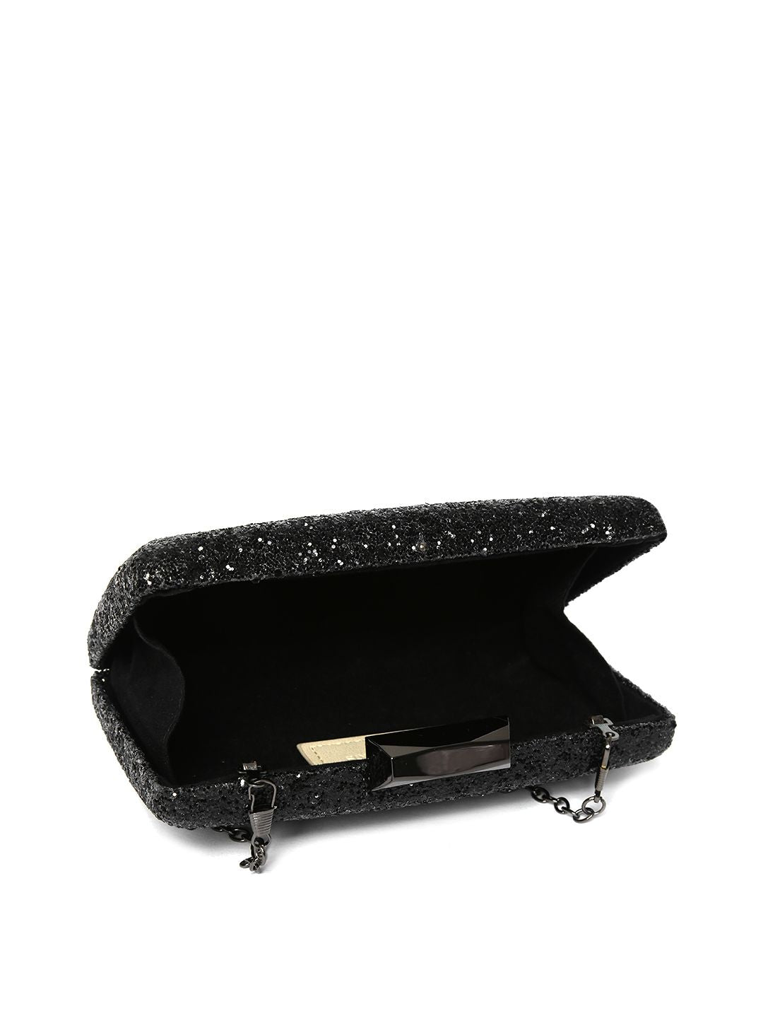 Lino Perros Black Embellished Clutch