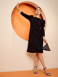 Antheaa Woven Embellished Sheath Dress