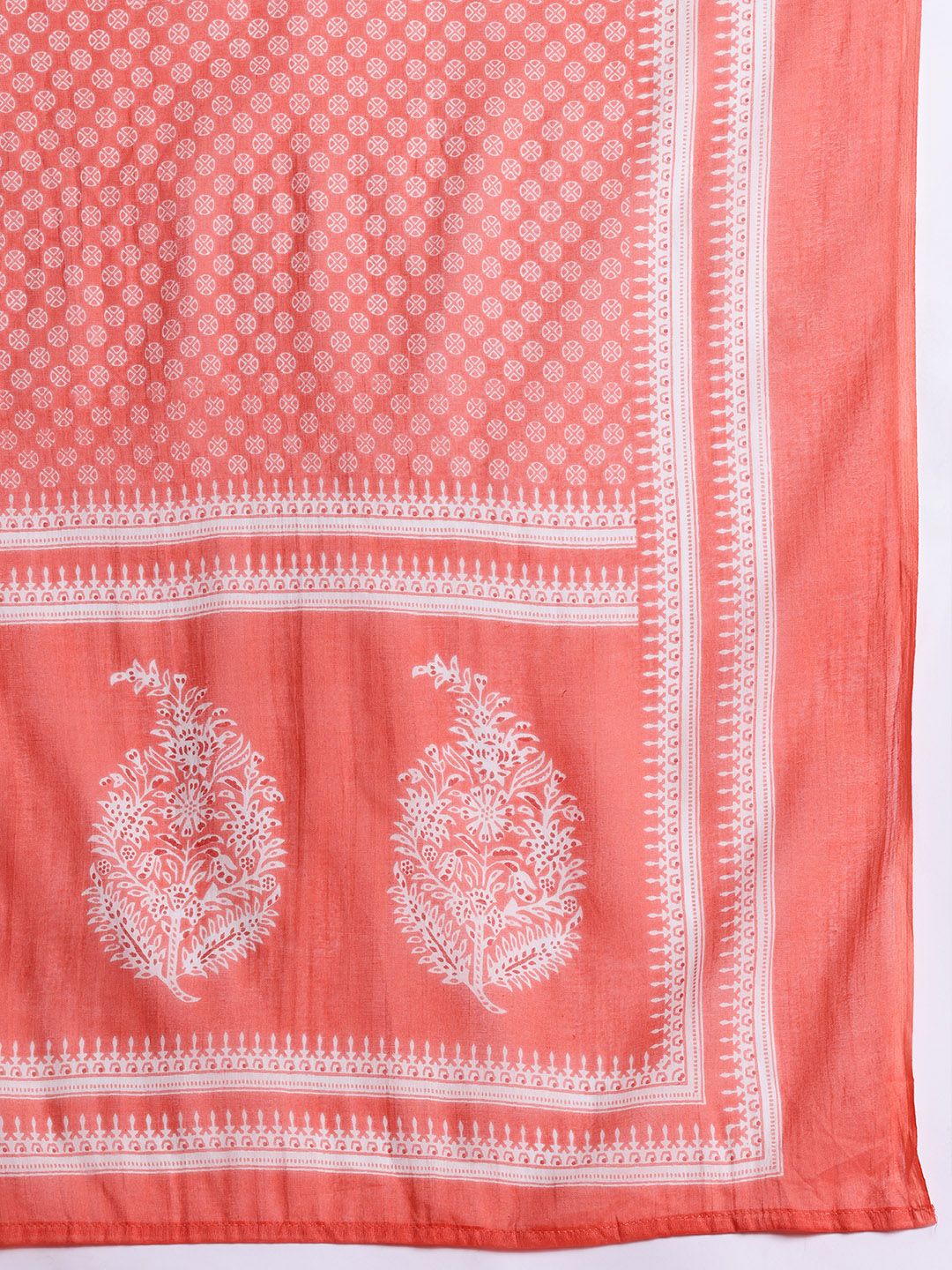 Anouk Ethnic Motifs Printed Pure Cotton Kurta with Trousers & With Dupatta