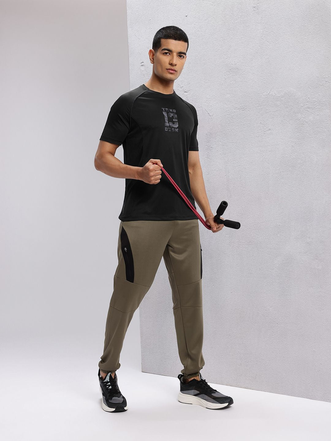 HRX by Hrithik Roshan Men Typography Printed Rapid-Dry Training T-shirt