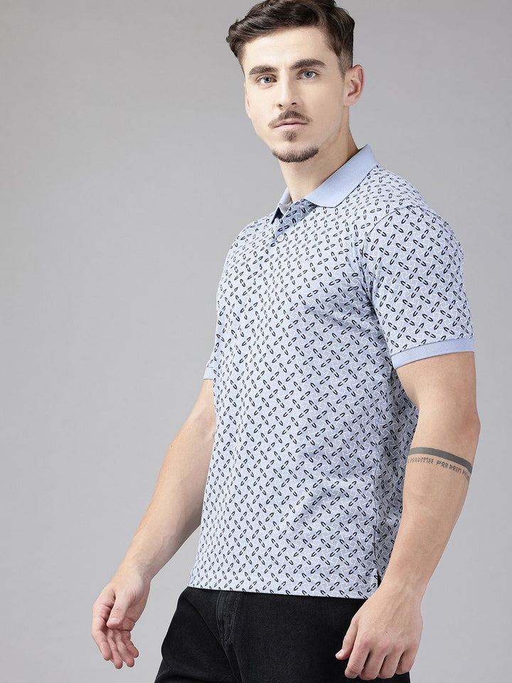 Park Avenue Printed Polo Collar T-shirt