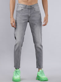 Highlander Men Grey Tapered Fit Mid-Rise Clean Look Jeans Regingable