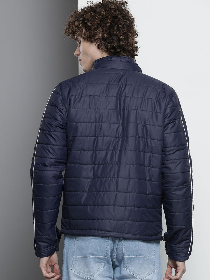 The Indian Garage Co Slim Fit Zip-Front Puffer Jacket with Detachable Hood