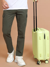 HIGHLANDER Men Tapered Fit Pure Cotton Cargo Trousers