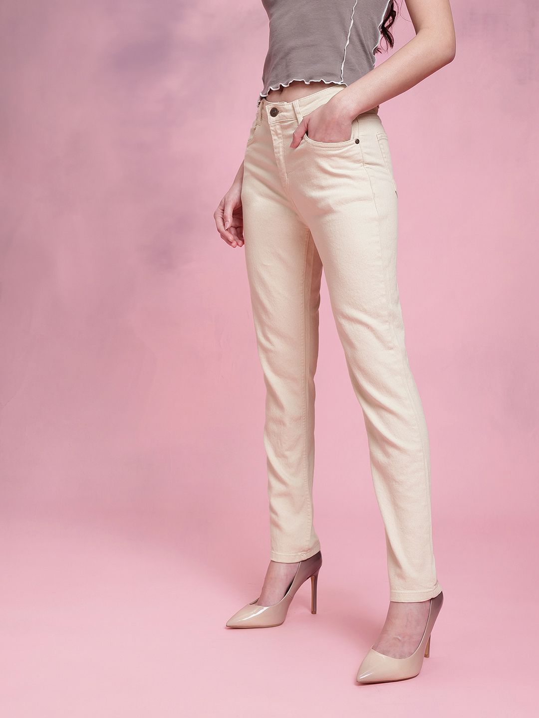 DressBerry Women Slim Fit Mid-Rise Jeans
