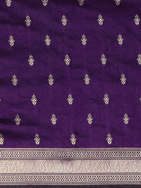 Mitera Ethnic Motifs Zari Silk Blend Banarasi Saree