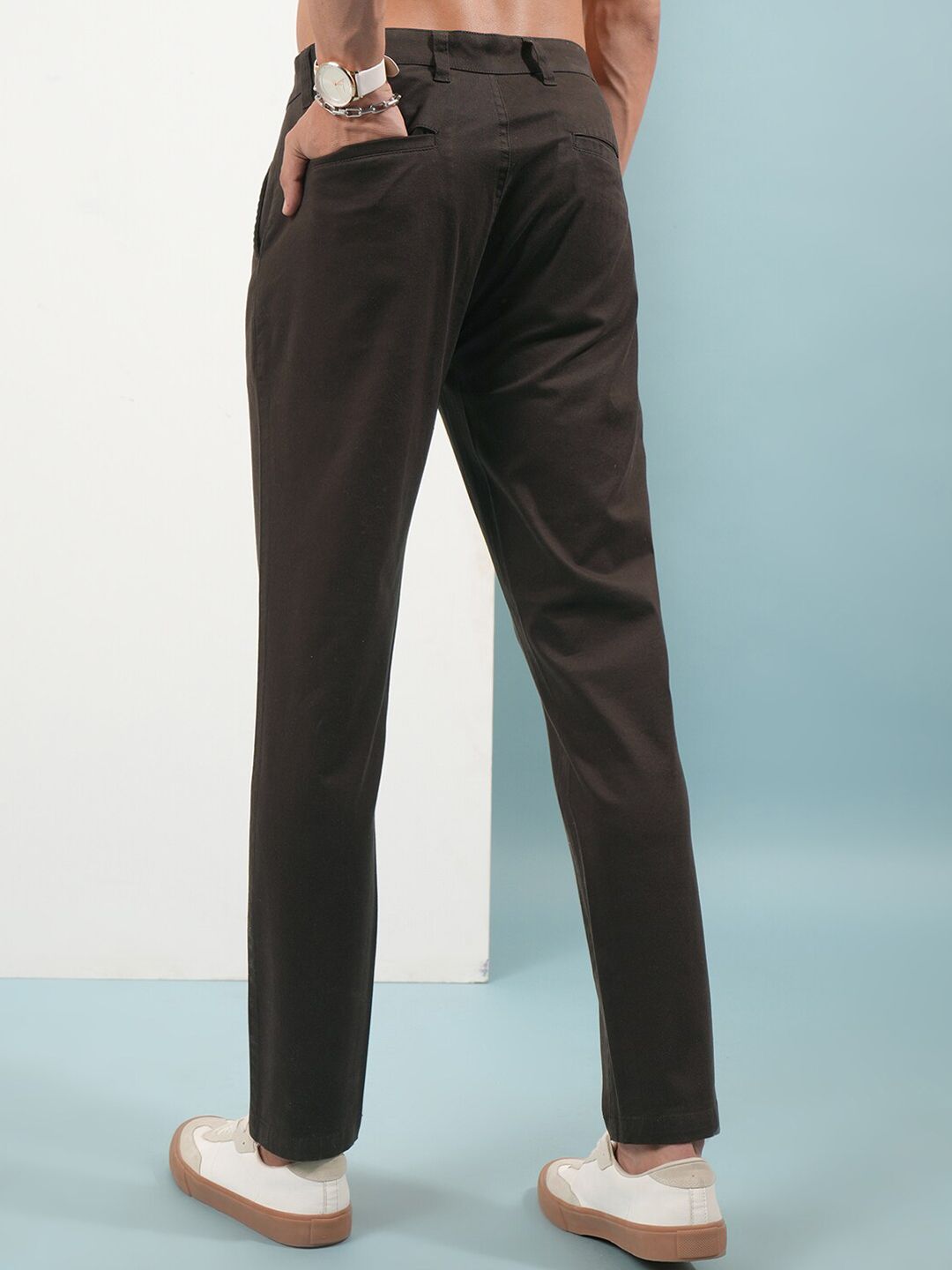 HIGHLANDER Men Soft Feel Twill Chino Trousers