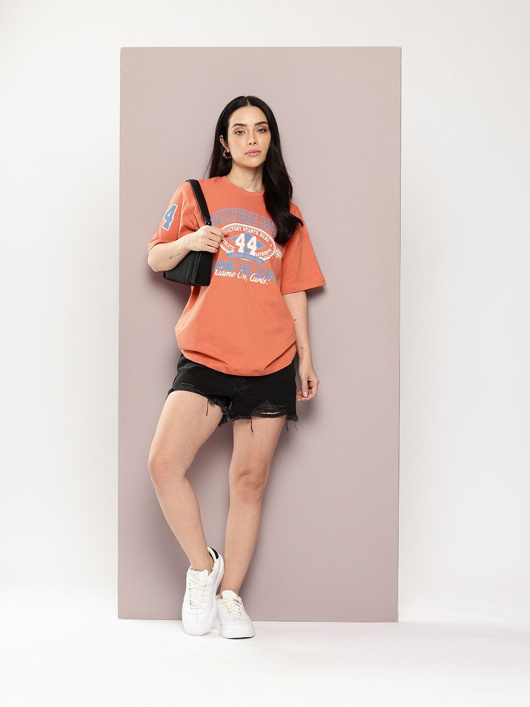 Dillinger Women Short Sleeve Oversized Printed Tshirt