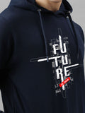 ADRO Men Printed Hooded Pullover Sweatshirt