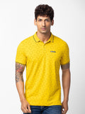 SPYKAR Men Printed Polo Collar Slim Fit T-shirt