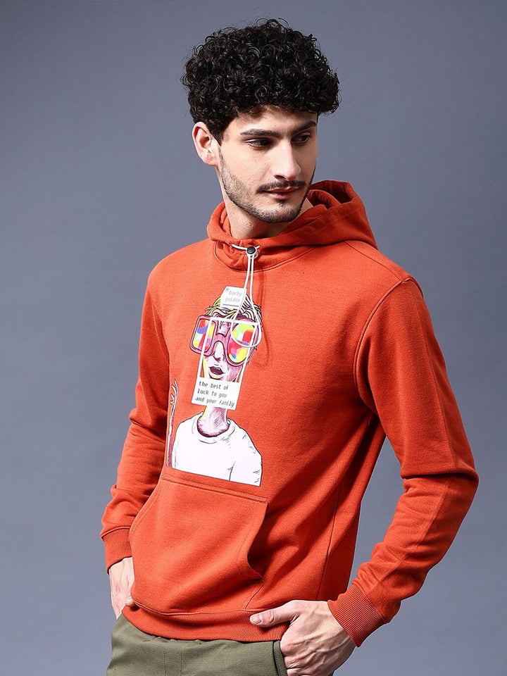 The Indian Garage Co Graphic Printed Hooded Sweatshirt