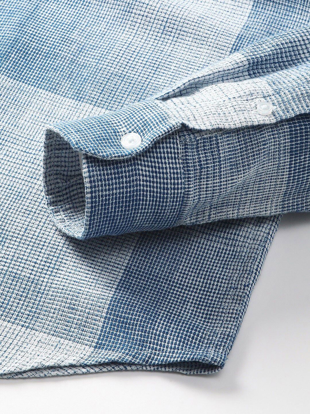 THE BEAR HOUSE Slim Fit Micro Checked Casual Shirt