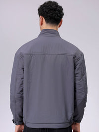 The Indian Garage Co Men Quilted Jacket with Patchwork