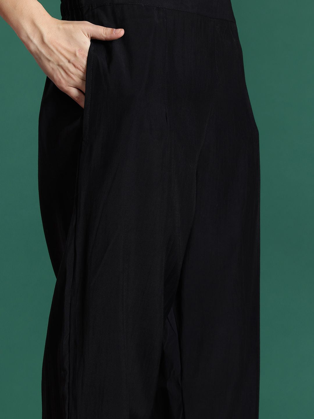Indo Era Floral Embroidered Regular Thread Work Kurta with Trousers & With Dupatta