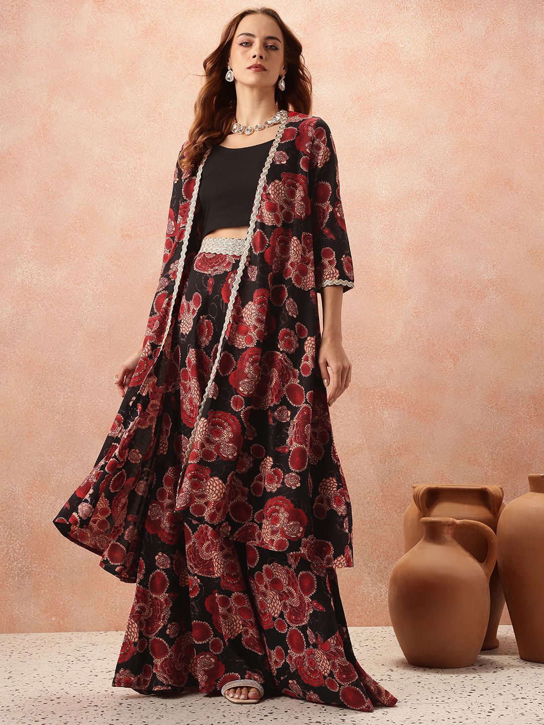 all about you Abstract Print Gotta Patti Ethnic Co-ords