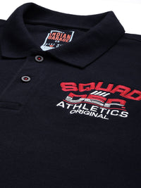 The Indian Garage Co Men Polo Collar Applique T-shirt