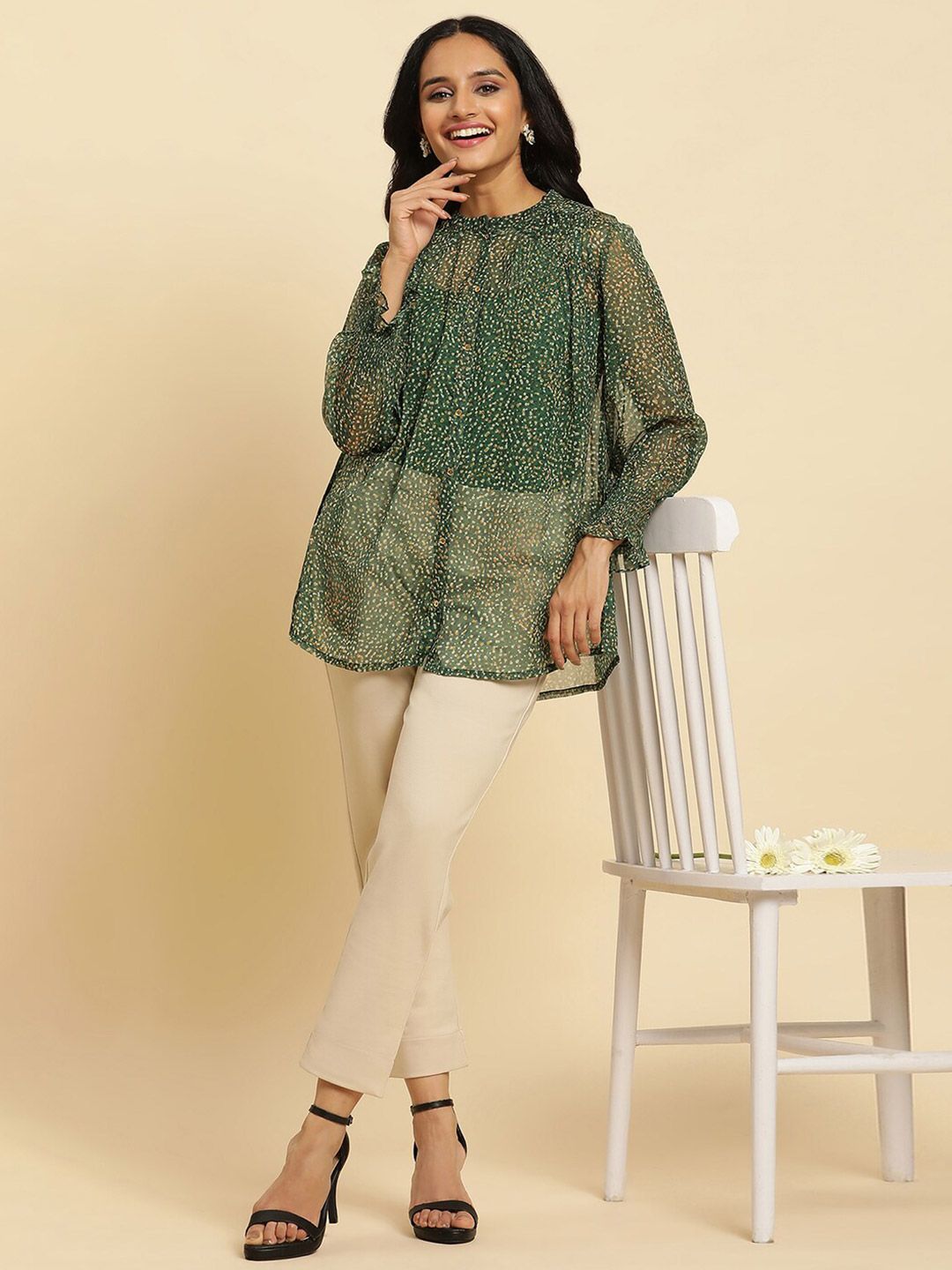 W Abstract Printed Casual Shirt