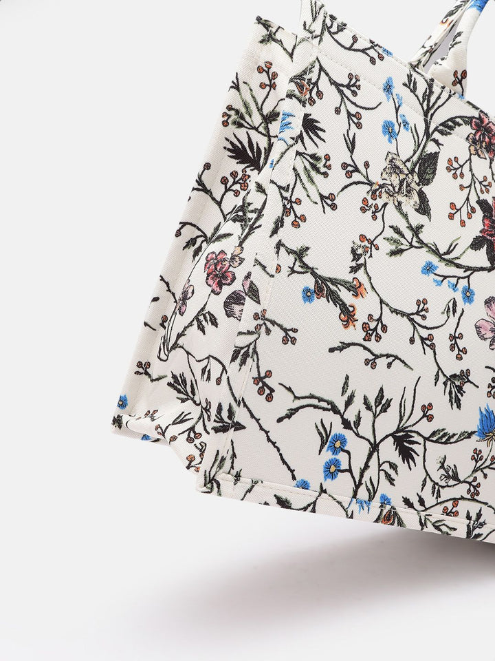 Lino Perros Floral Printed Structured Laptop Bag